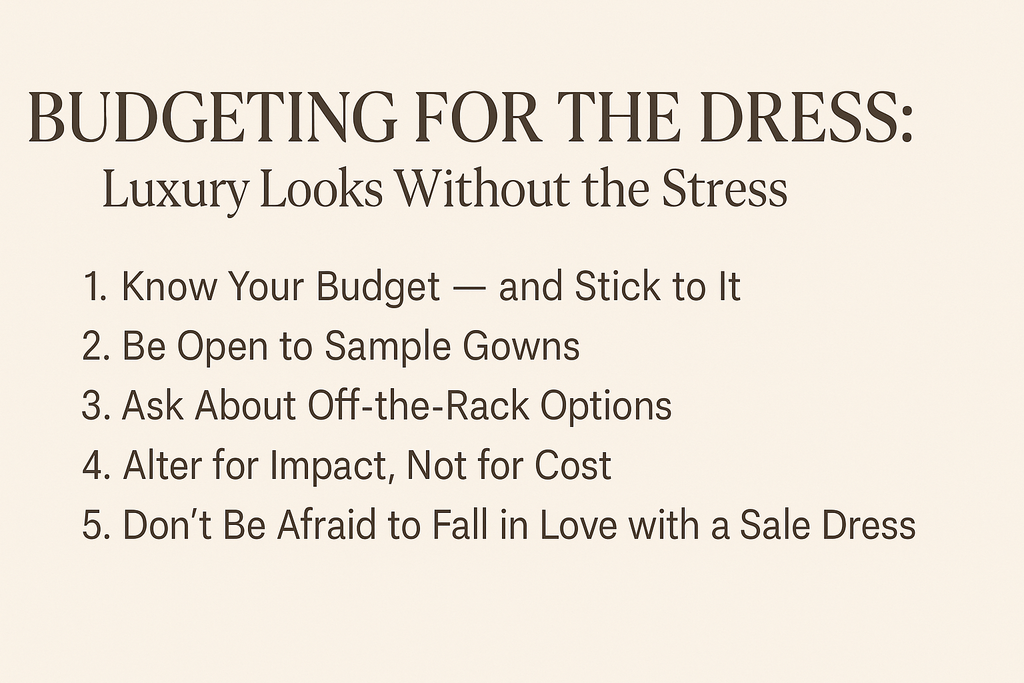 Budgeting for the Dress