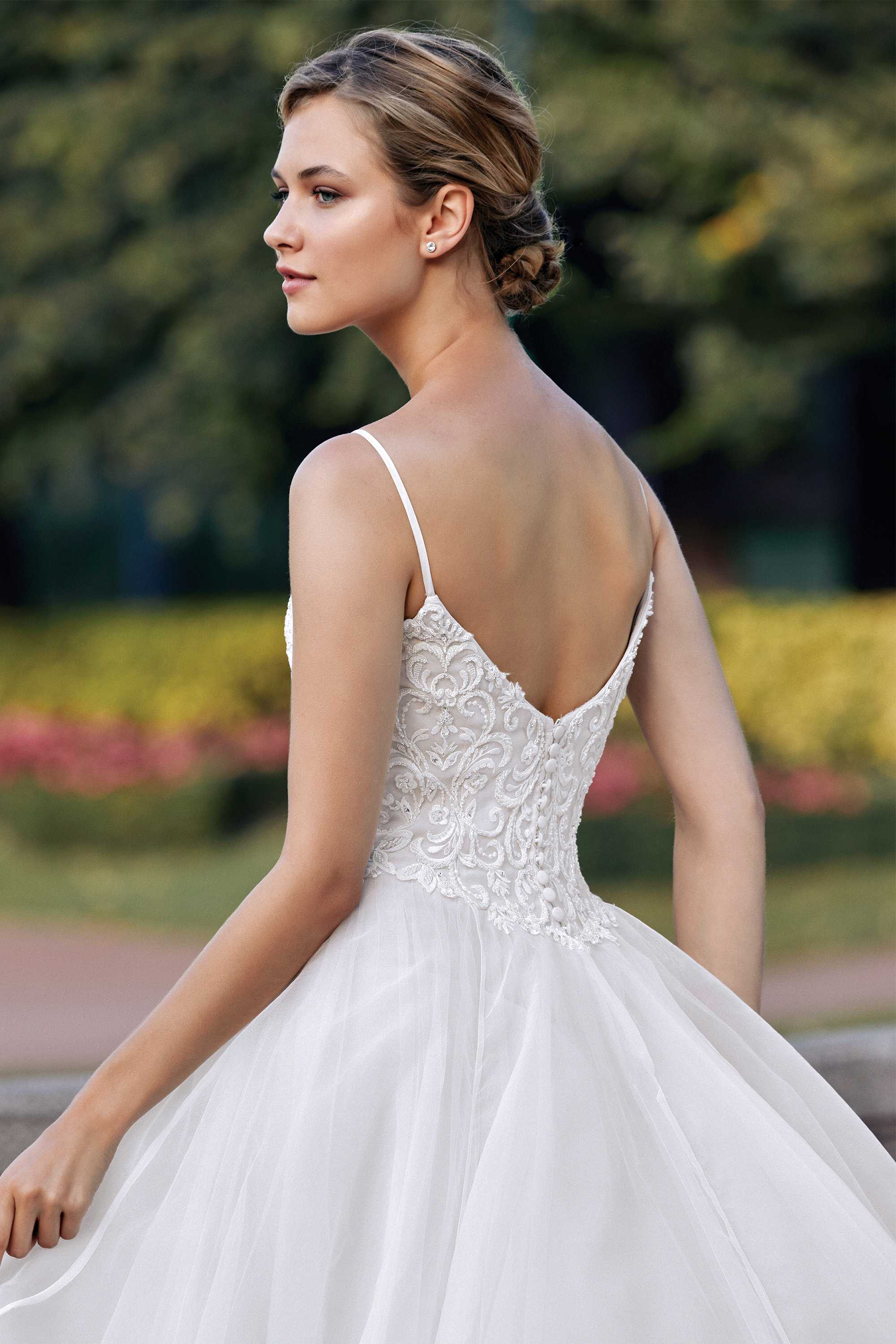Whimsical A line Organza Wedding Gown - #44139 Whimsical A line Organza Wedding Gown - #44139