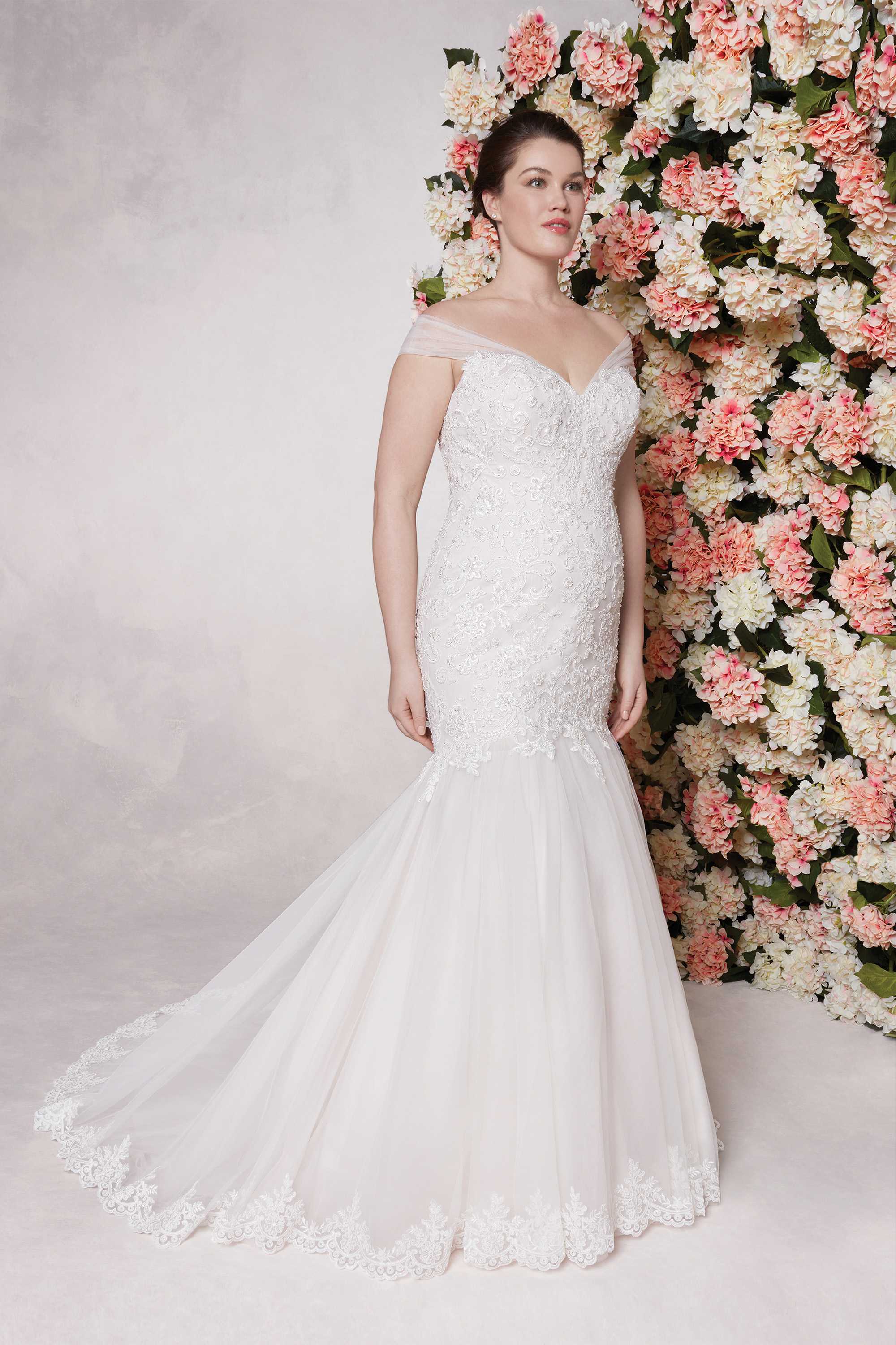 Fit & Flair Beaded Lace with Tulle Skirt - #44148