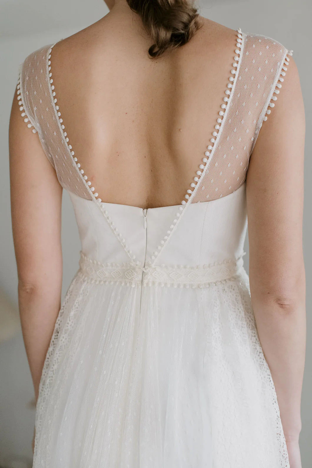 Rembo Styling Silk Tulle Soft A-Line Wedding Dresses Online - #Solid Gold