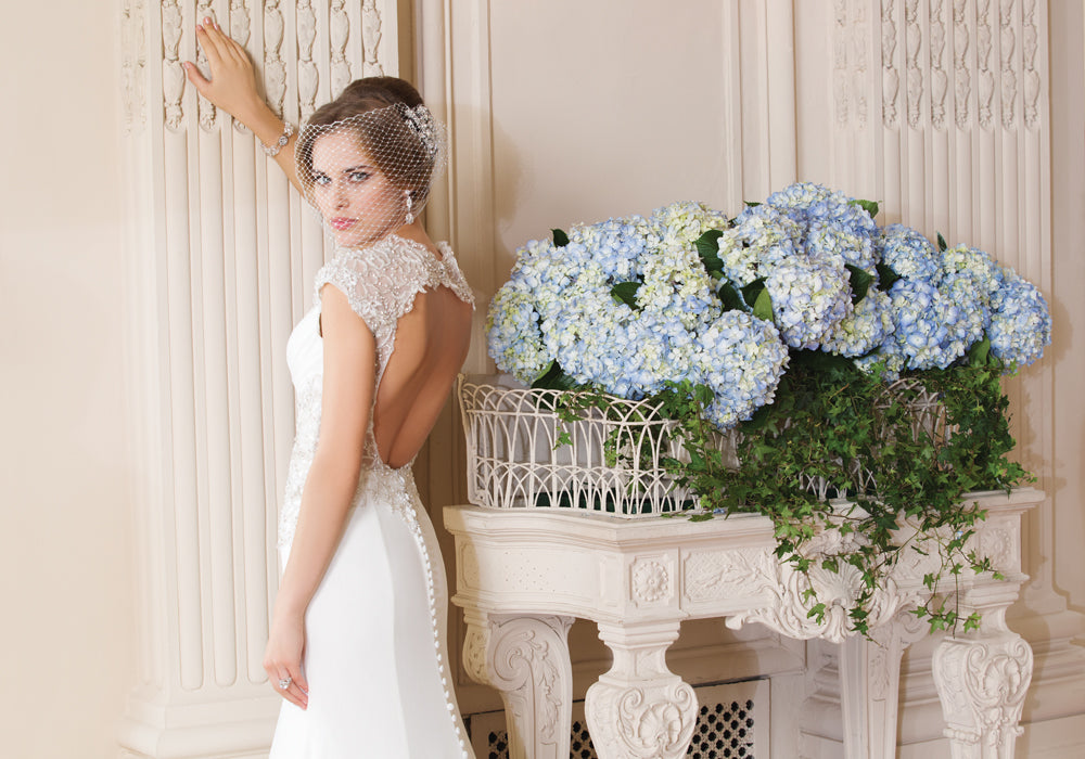 Lillian West Chiffon Fit & Flair with Bling - #6340