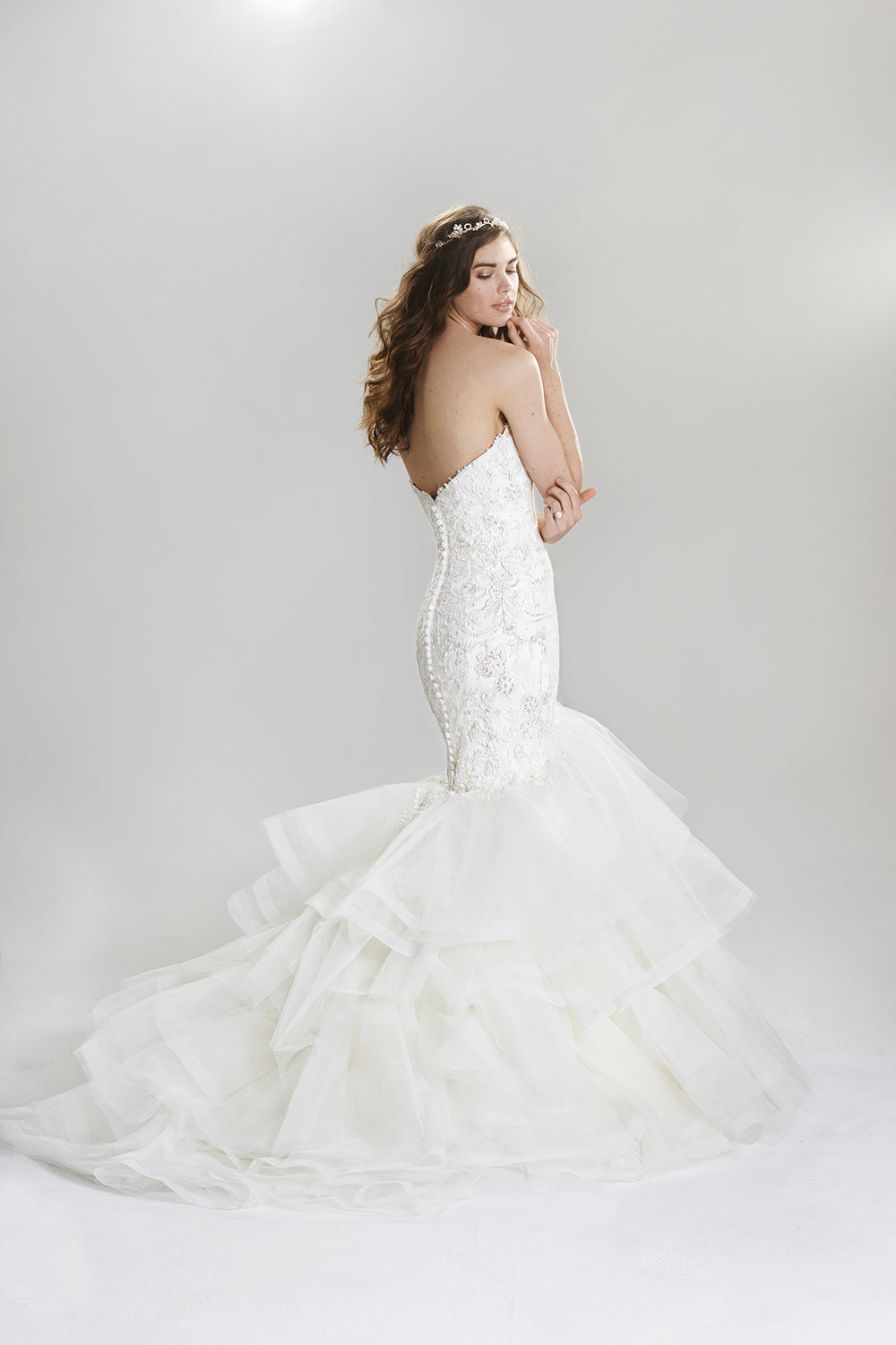 *NEW* Plus Size Lillian West Fishtail Size 18 Curvy Lace Bridal Dress - #6416