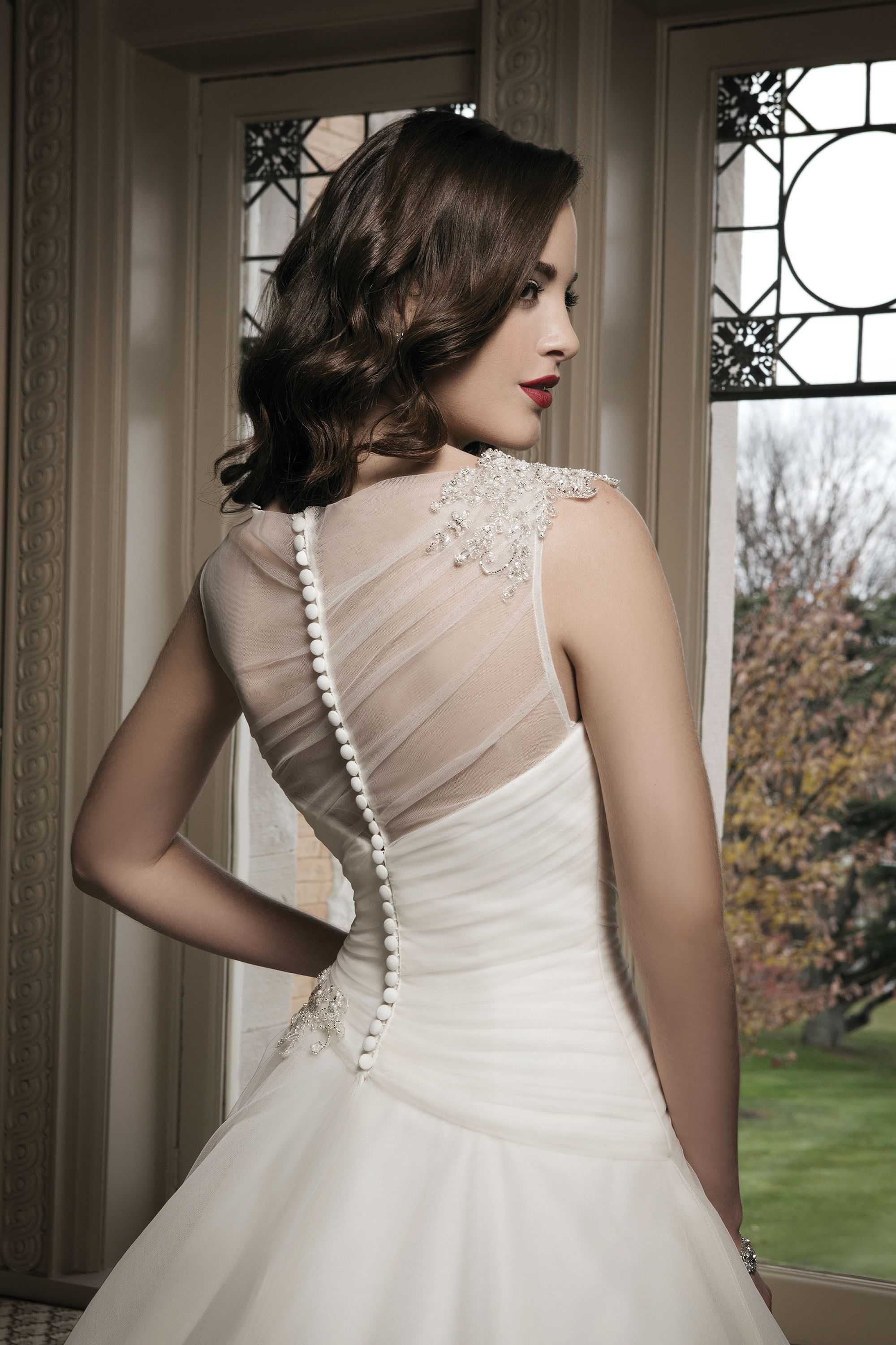 *NEW* Plus Size Justin Alexander Size 18 Tulle Ball Gown with Illusion High Neckline - #8685