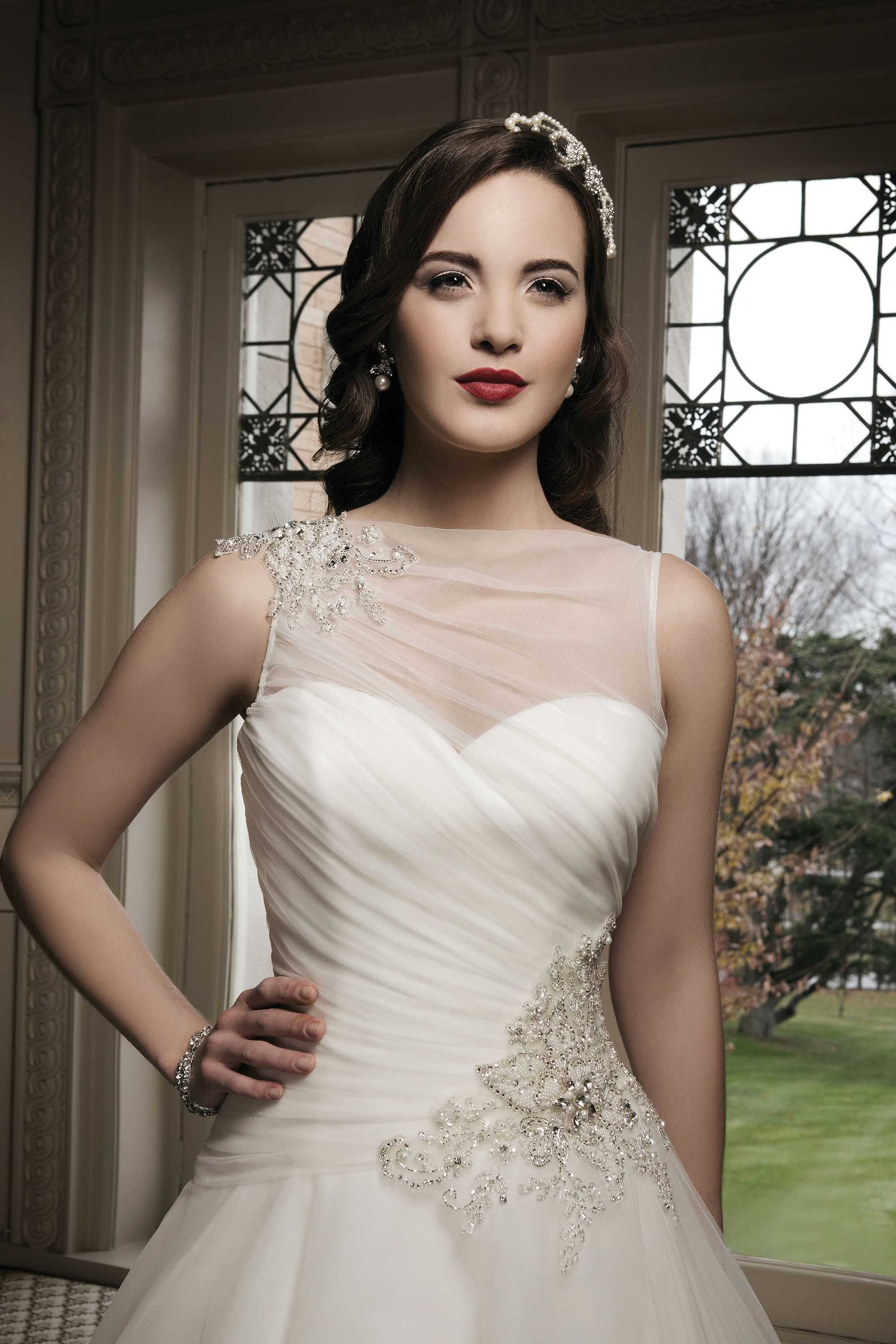 *NEW* Plus Size Justin Alexander Size 18 Tulle Ball Gown with Illusion High Neckline - #8685