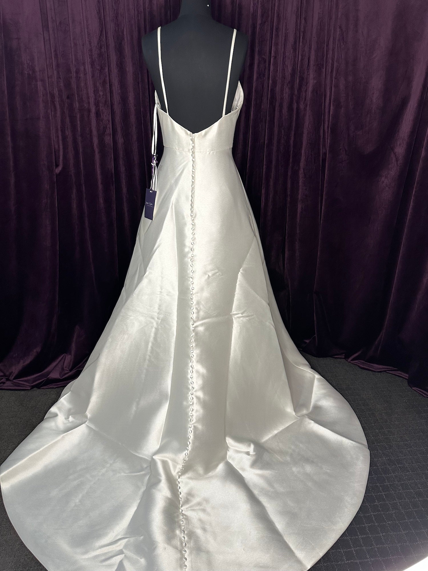 Mikado V Neckline A-Line Wedding Dresses Online -  #1160V