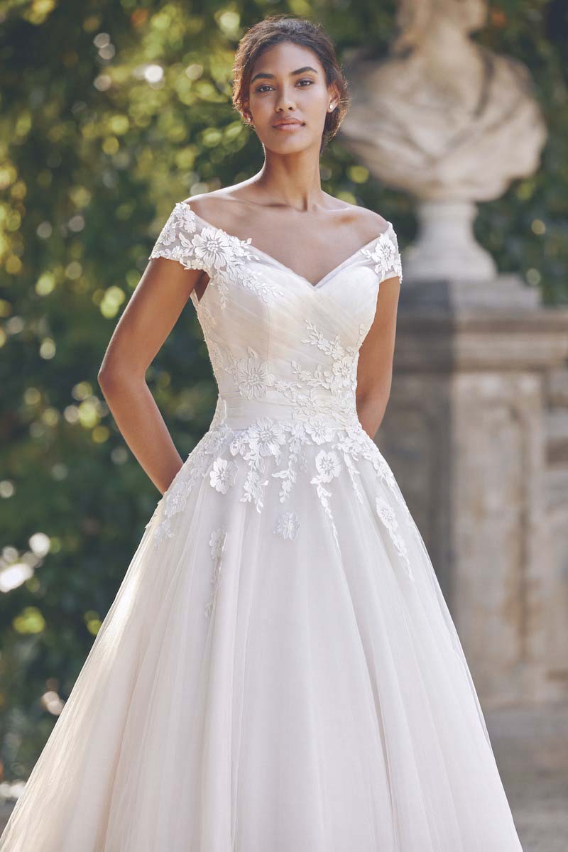 *NEW* Sincerity Off The Shoulder Tulle Ball Gown with Lace, Size 14 Wedding Gown - #44132