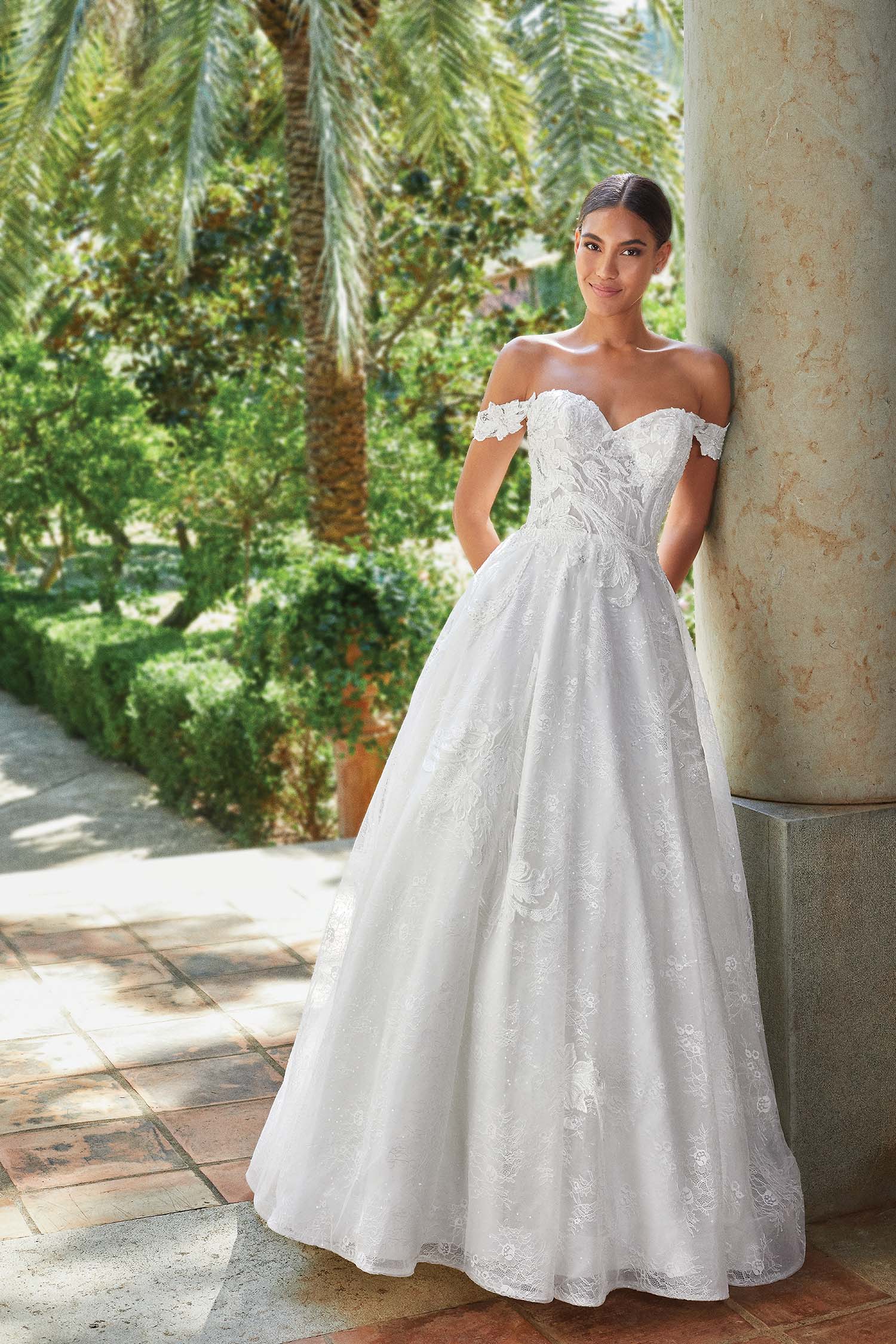*NEW* Sincerity Sweetheart Neckline Off the Shoulder Size 6 A-Line Bridal Gown - #44200