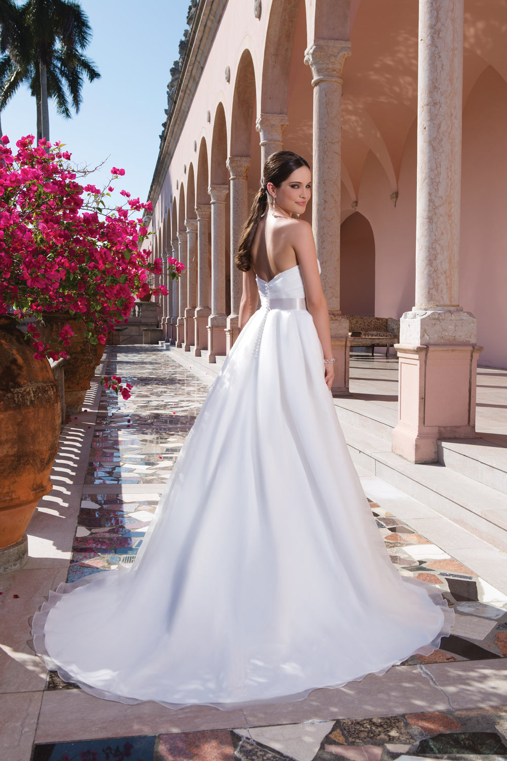 *NEW* Sweetheart Neckline Rouched Bodice with Box Pleat A Line Skirt Bridal Gown - #6075
