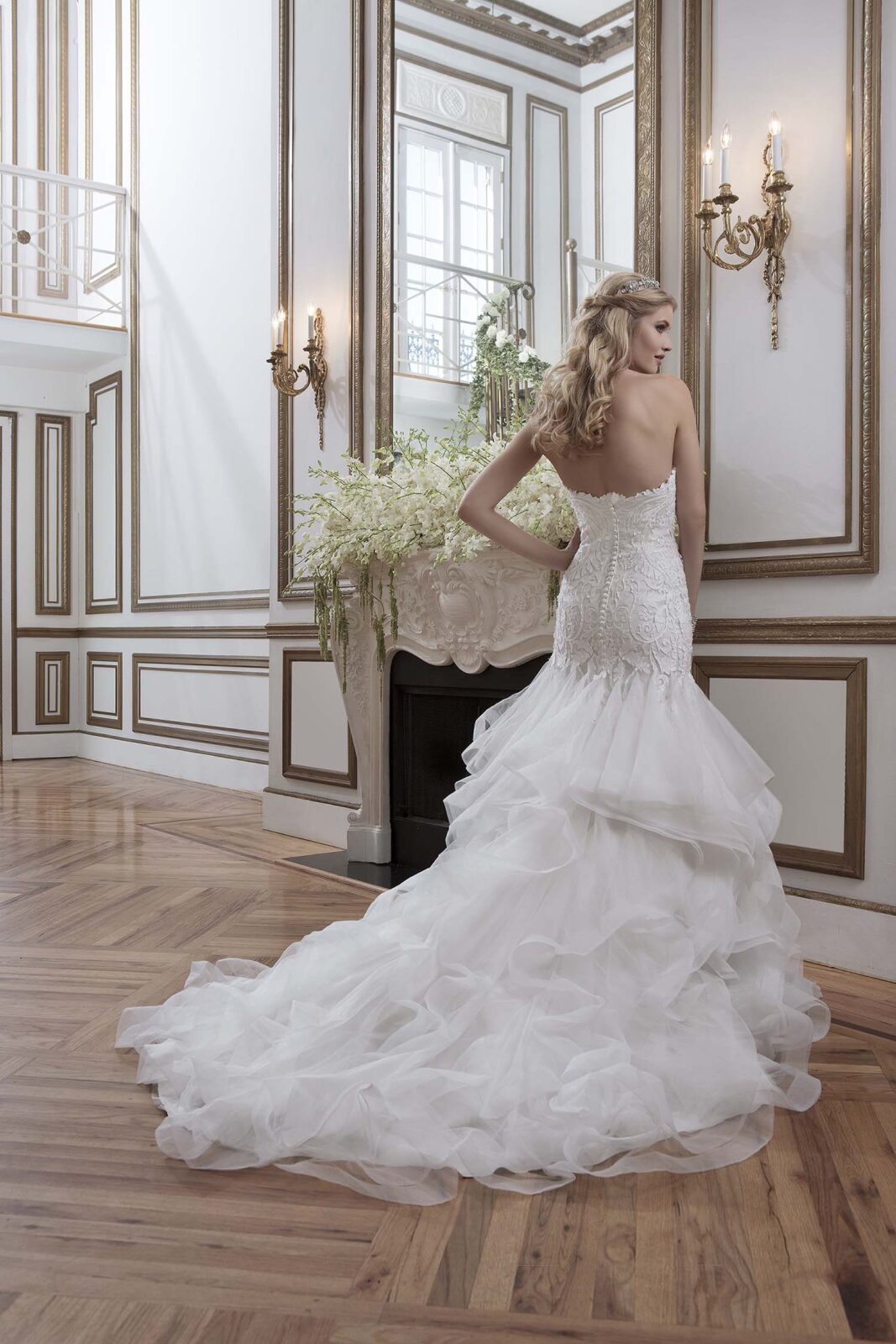 Plus Size Justin Alexander Strapless Fit & Flair Wedding Dress Sizes 16 & 32 - #8795
