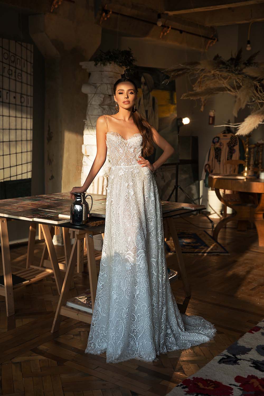 Made to Order #Adelaida - Shoestring Strap, Sweetheart Neckline Natura Made to Order #Adelaida - Shoestring Strap, Sweetheart Neckline Natura