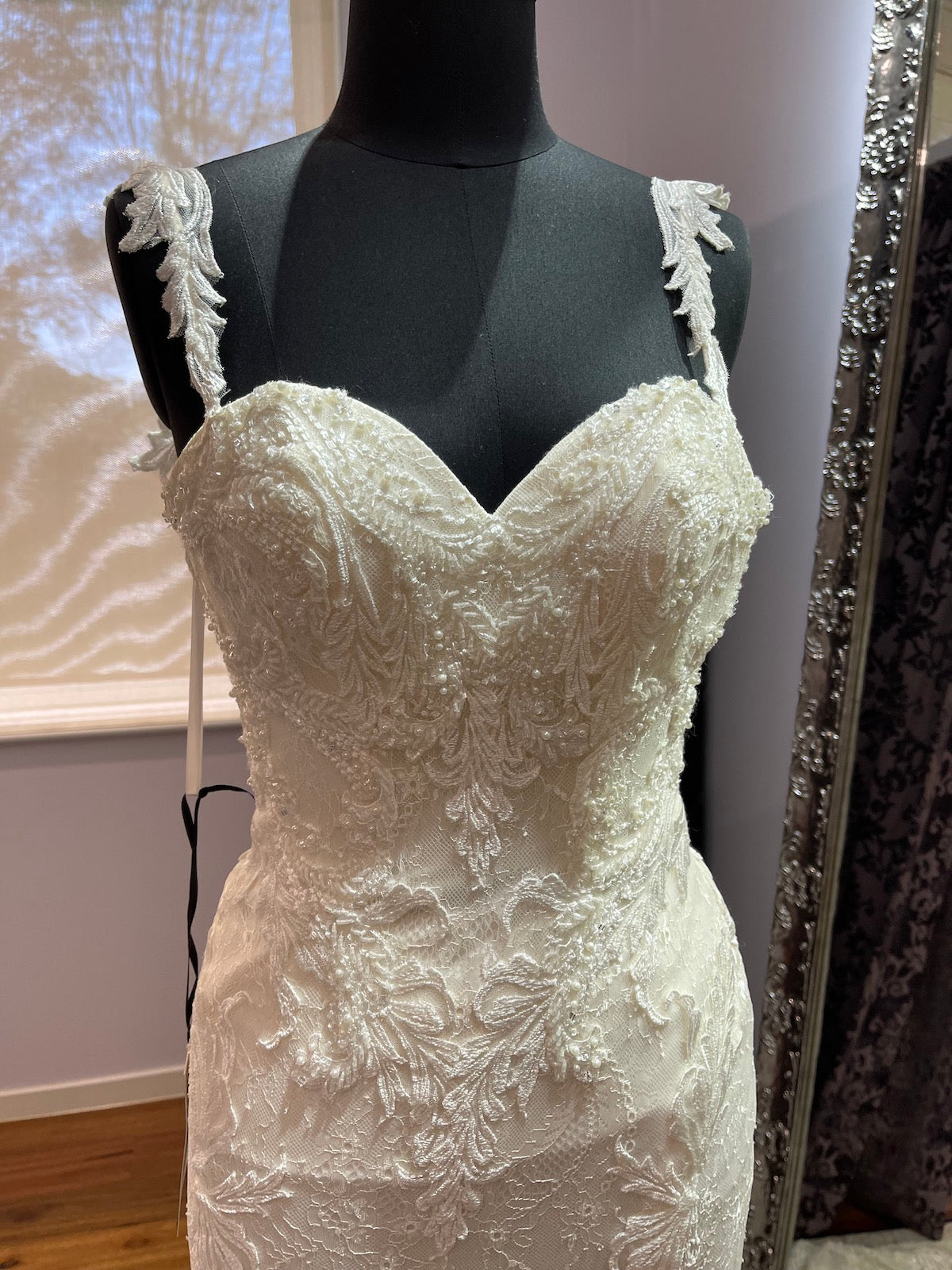 Sweetheart Neckline, Fit & flair Comfortable Wedding Gown Adore by Justin Alexander #11078