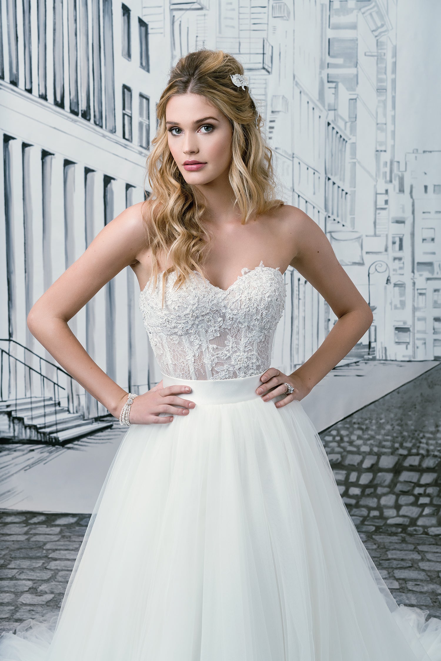 *NEW* Justin Alexander Tulle Ball Gown Bridal Skirt - #8900
