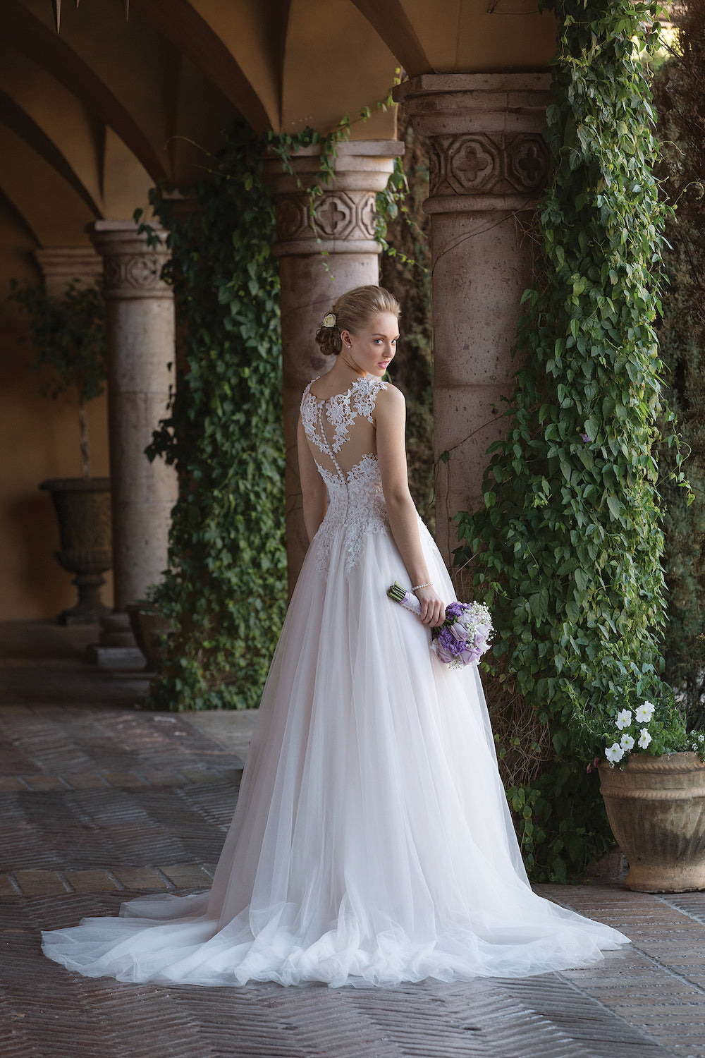 *NEW* Plus Size Sincerity Bridal Tulle A-Line Bridal Gown with Illusion Neckline - #4021