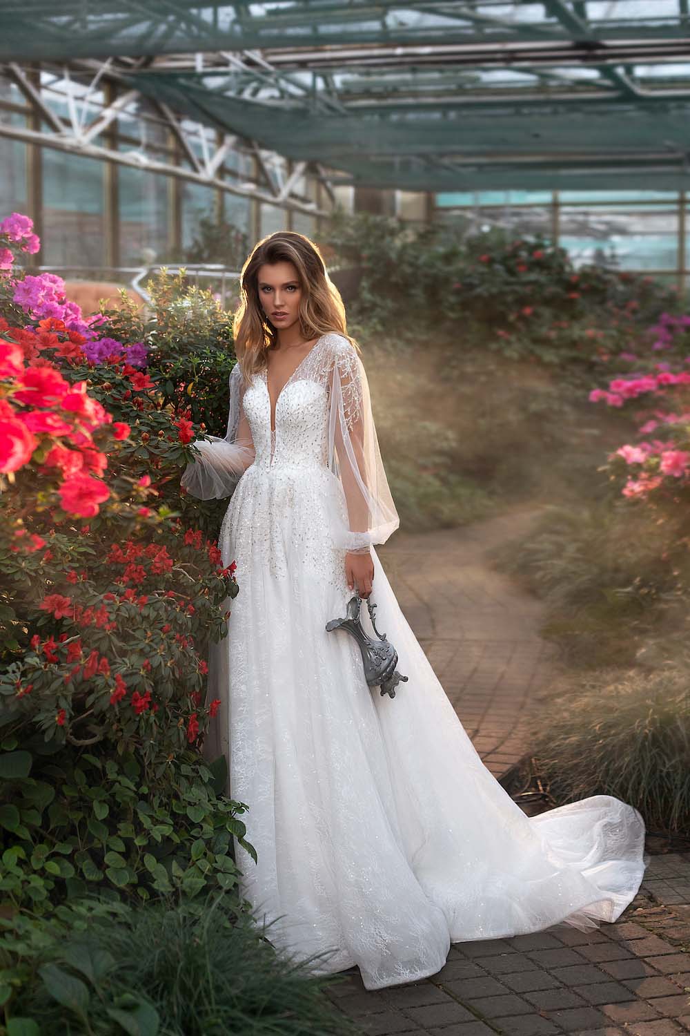 Made To Order #Valencia - Soft Lace Underlay & Beaded Tulle A-Line Wed Made To Order #Valencia - Soft Lace Underlay & Beaded Tulle A-Line Wed